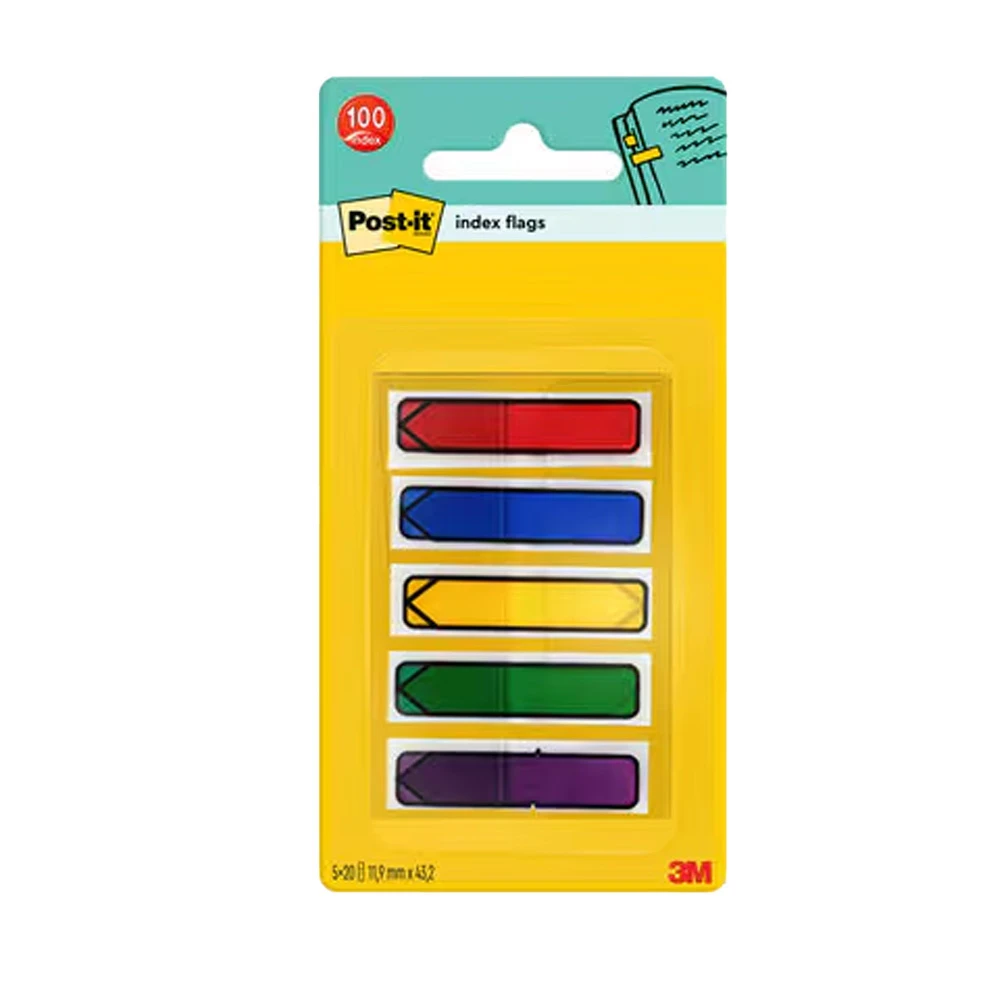 POST-IT Marque-pages Index flèches 5 x 20 feuilles