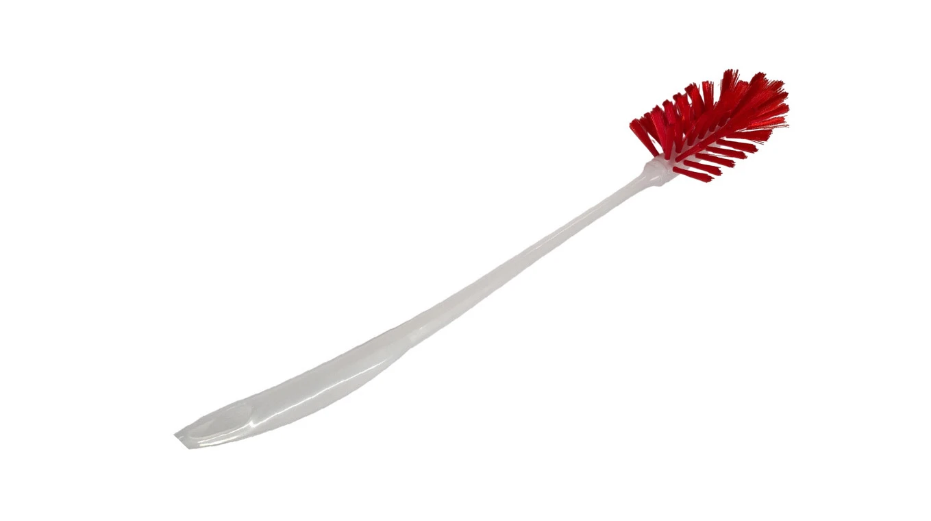 Brosse à bouteilles avec nettoyant pour bouchon