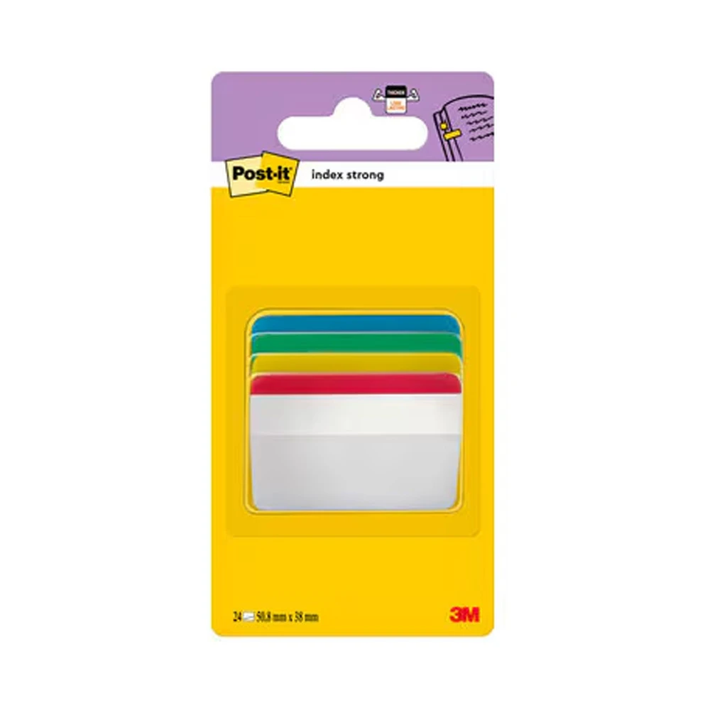 POST-IT Marque-pages tabs Index Strong 4 x 6 feuilles