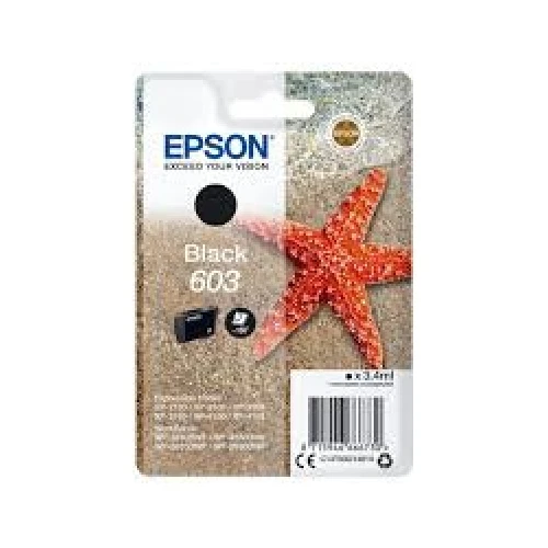 EPSON Singlepack Black 603 Ink C13T03U14010