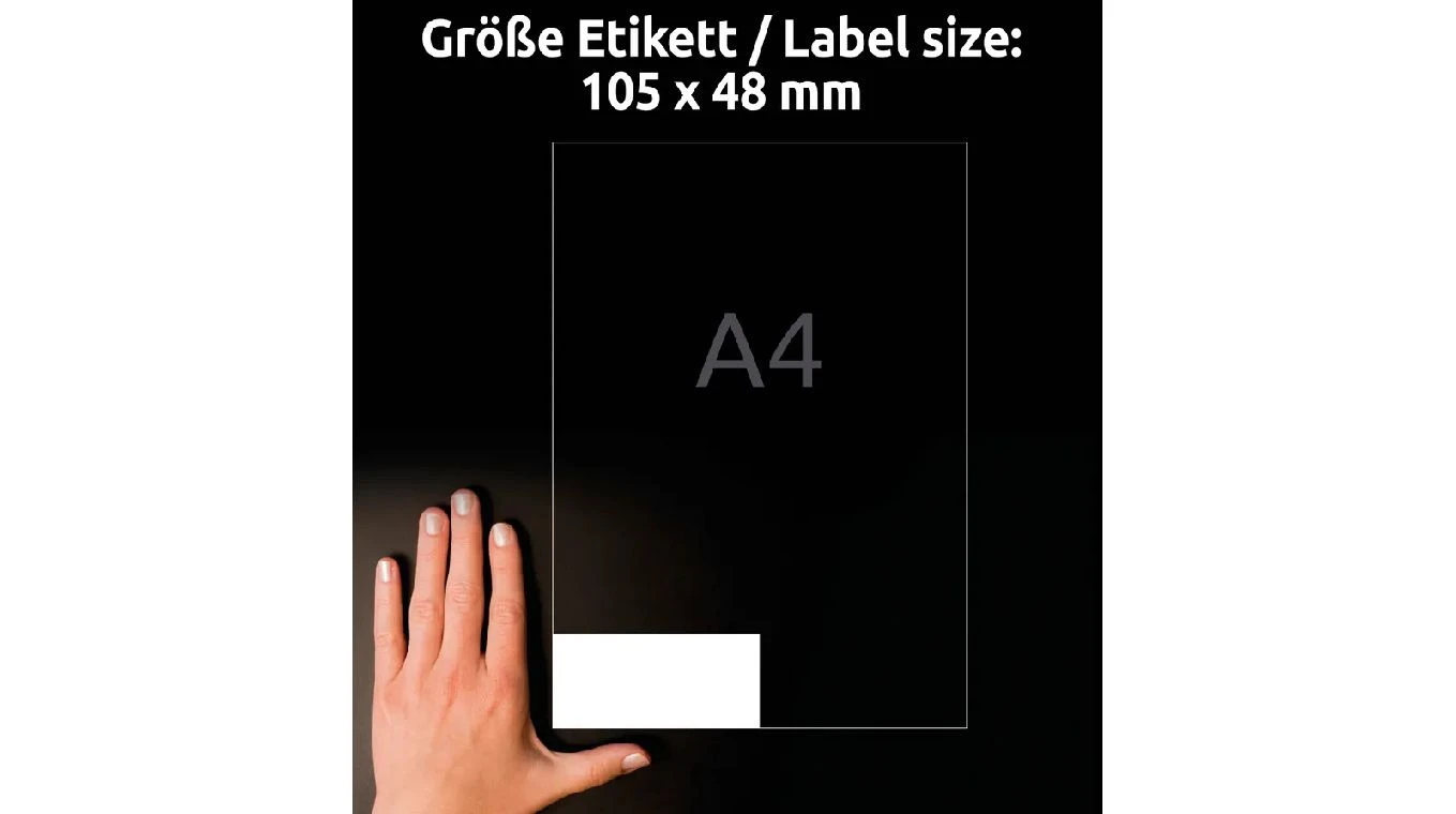 AVERY ZWECKFORM 6175 Étiquettes 10.5 x 48 mm, 30 feuilles