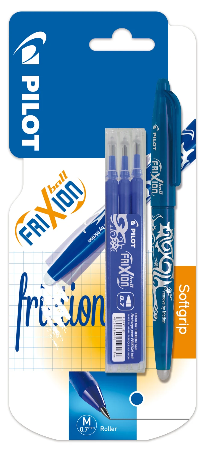 PILOT Tintenroller, 1 x Pilot, FriXion Ball + 3 x refill