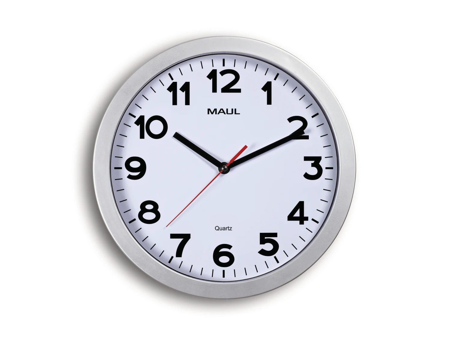 MAUL Wanduhr silber - MAULstep 30 - 30 cm