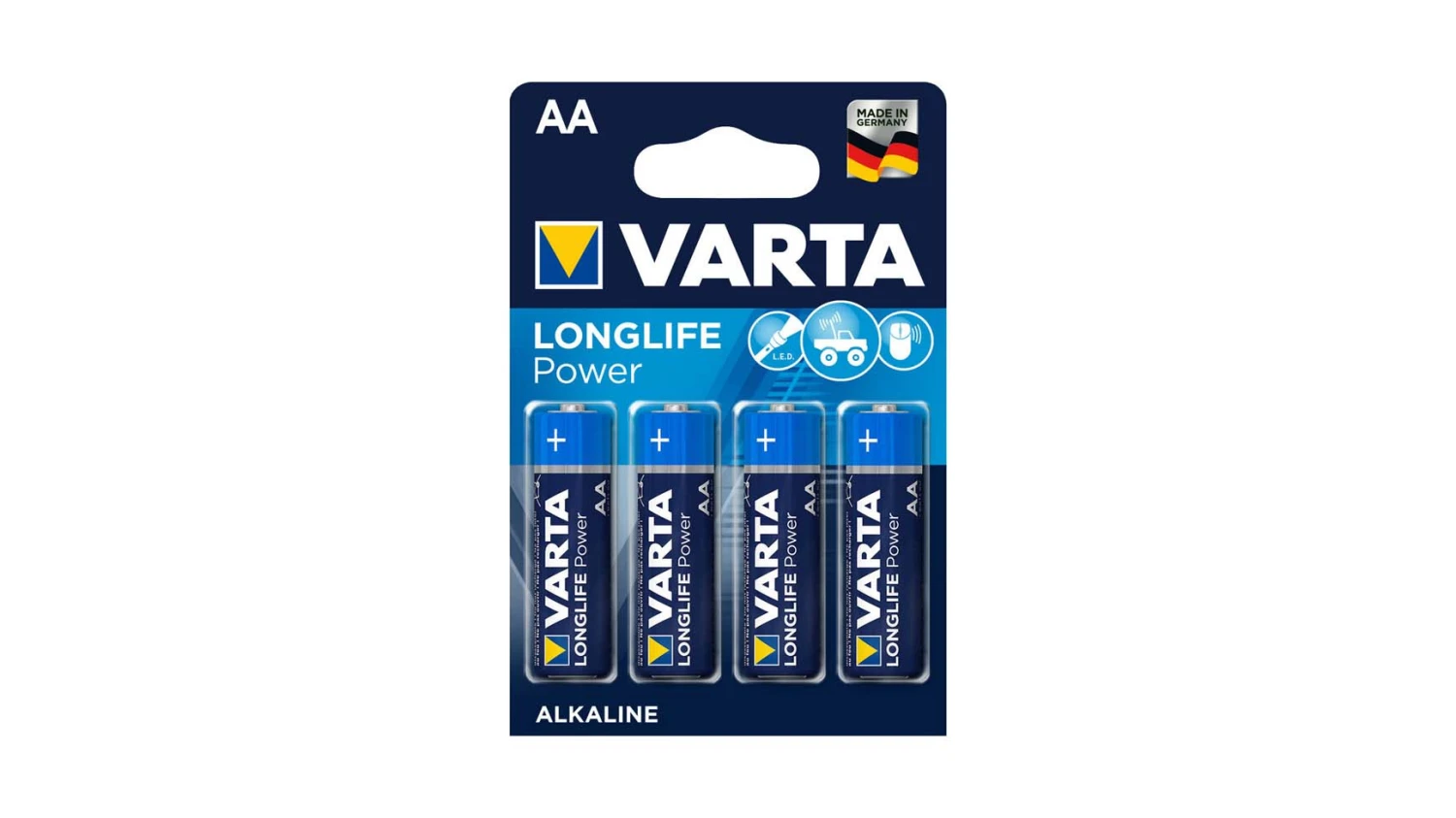 VARTA Pile Longlife Power AA/LR06, 4 pièces