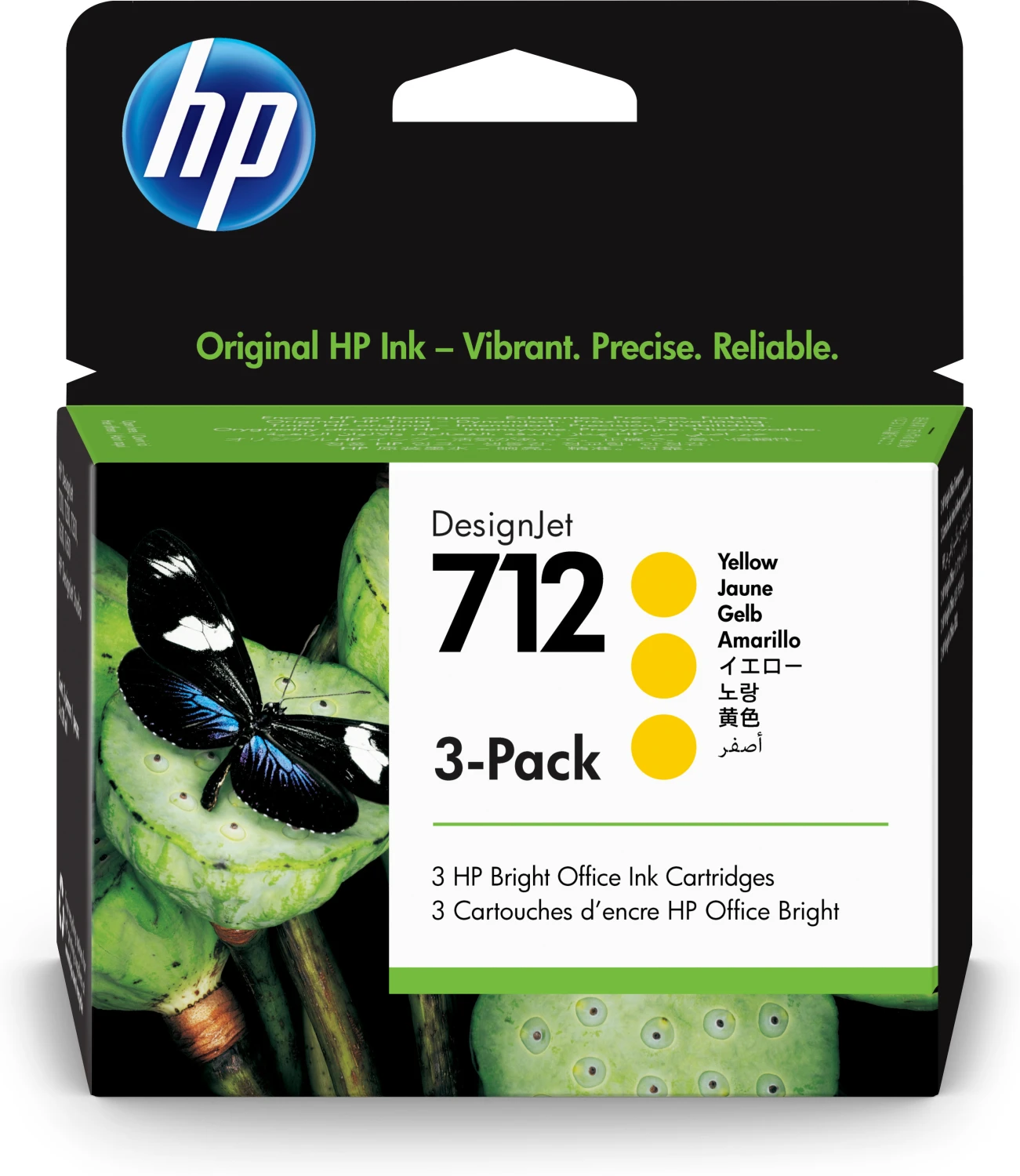 HP 712 Tintenpatrone gelb