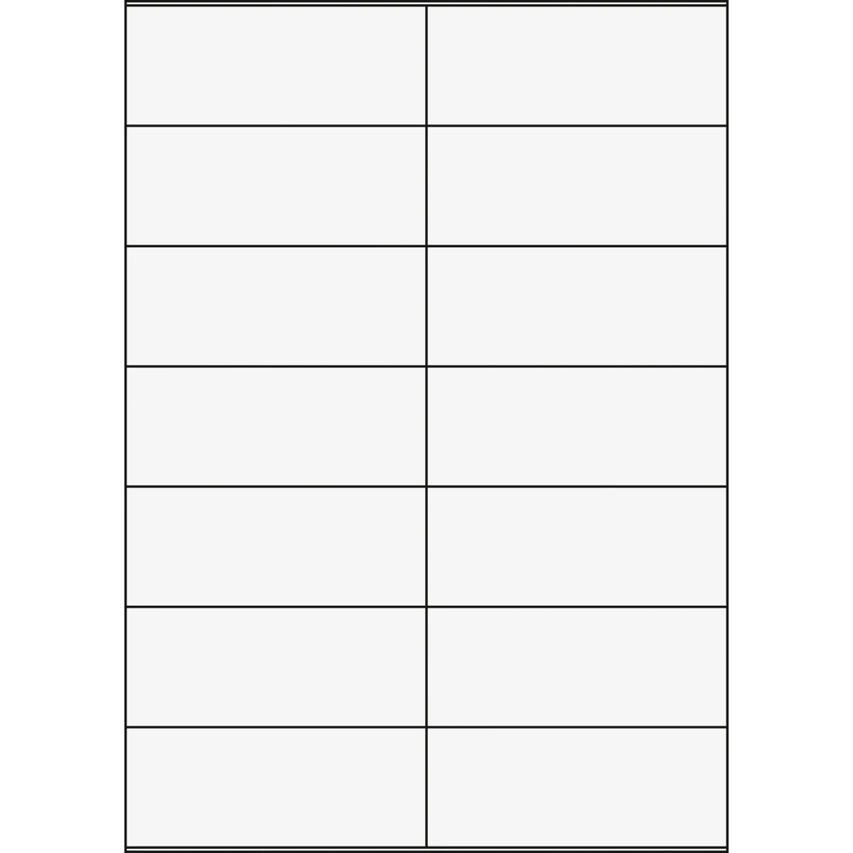 Etiquettes A4, 105 x 42 mm, 100 feuilles