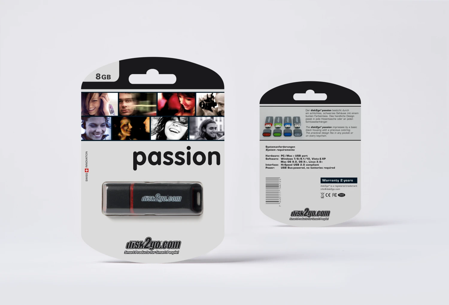 disk2go USB-Stick mit 8 GB USB 2.0