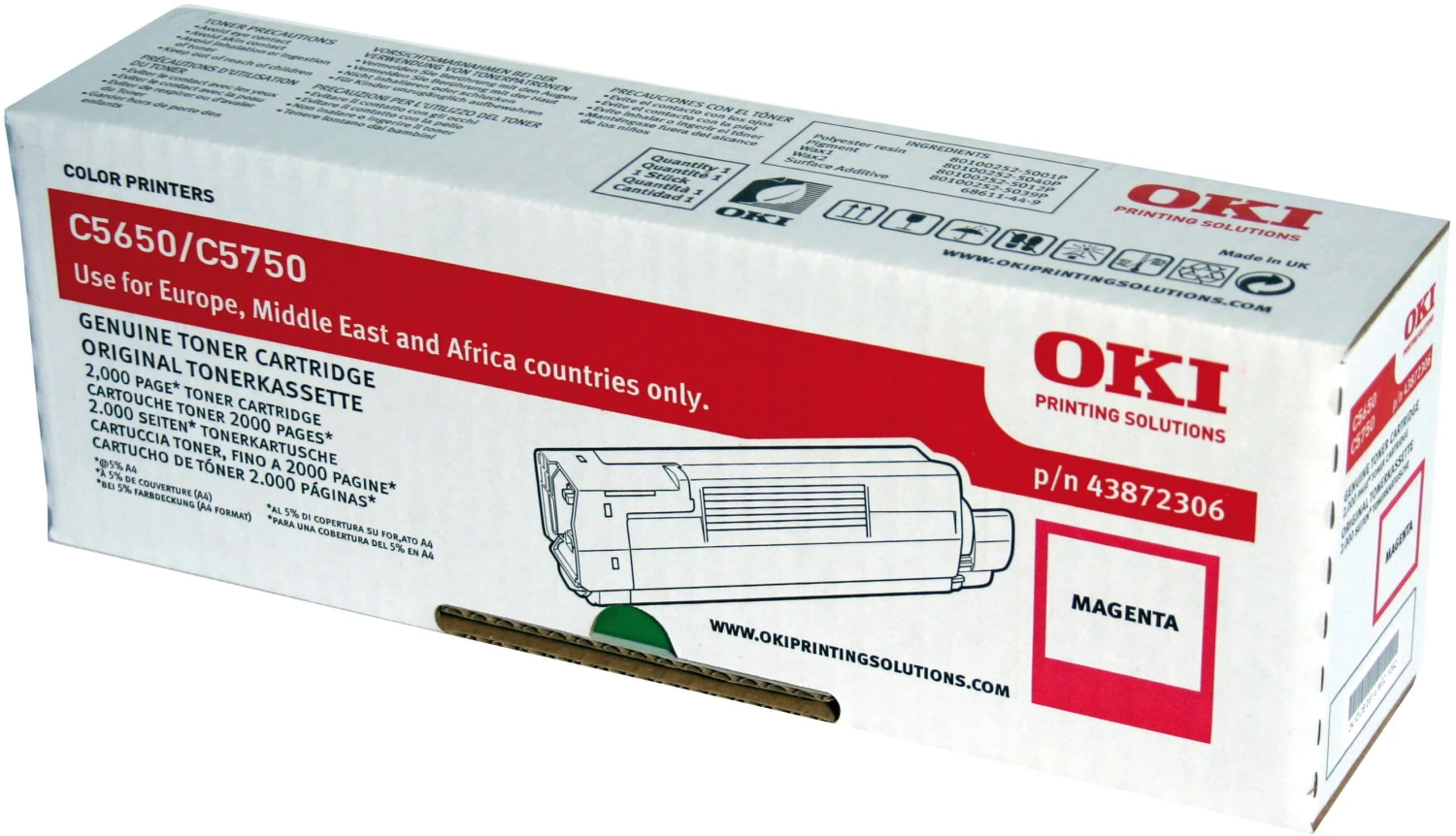 OKI 43872306 Toner magenta