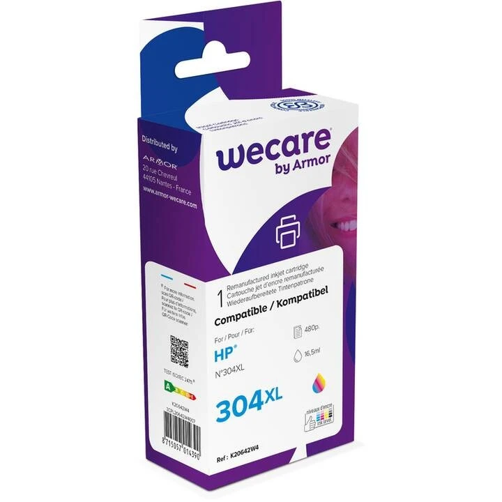 WECARE 304XL N9K07AEWE Cartouche d'encre rebuilt couleur