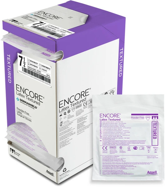 ENCORE OP-Handschuhe Latex Textured Gr. 7.5, 50 Paar