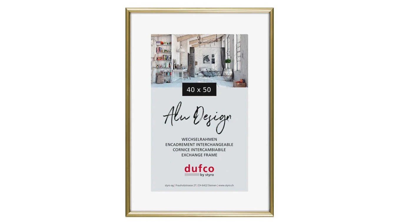 DUFCO "Alu Design" Cadre photo en aluminium 40 x 50 cm