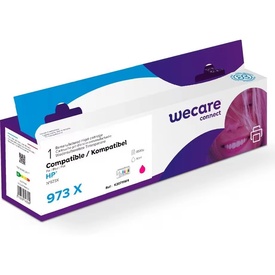 WECARE 973X F6T82AEWE Cartouche d'encre rebuilt magenta