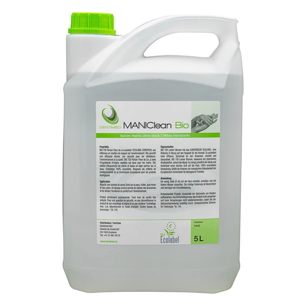 DENTIMED Lotion de lavage Maniclean Bio 5 L