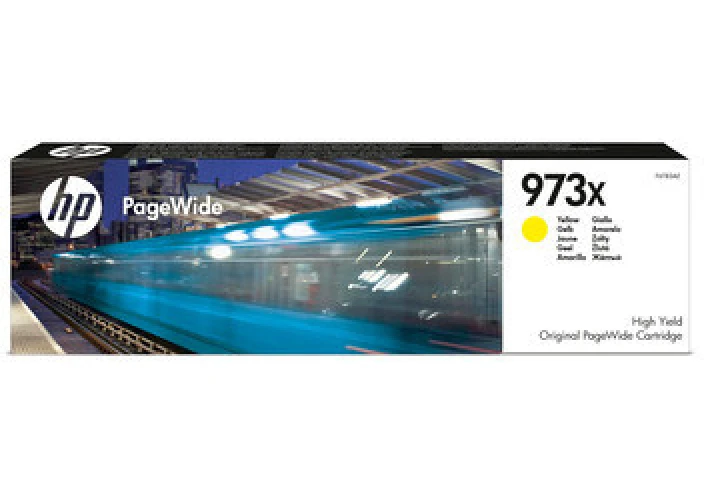 Hewlett Packard Cartouche d'encre jaune haute-capacité (F6T83AE, 973X)
