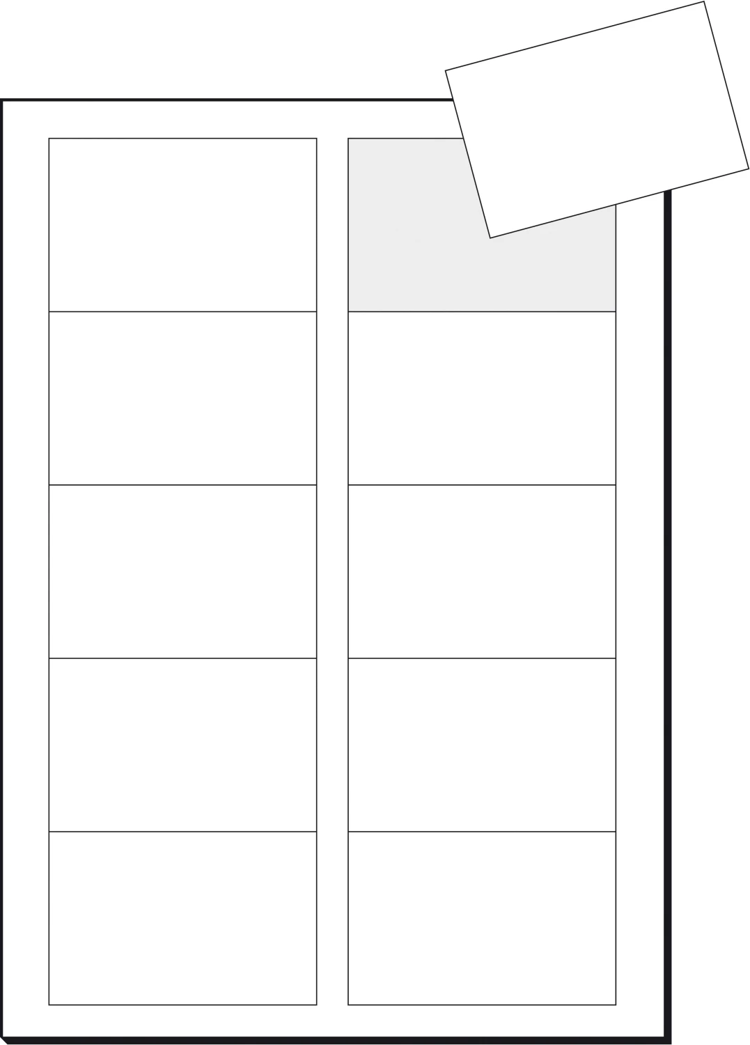 SIGEL LP791 Cartes de vis 85x55mm