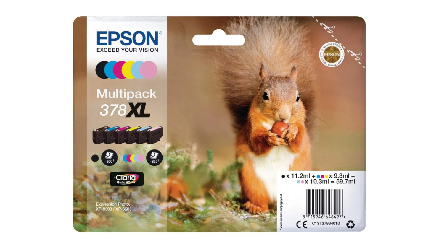 EPSON 378XL 6-color Multipack Tinte