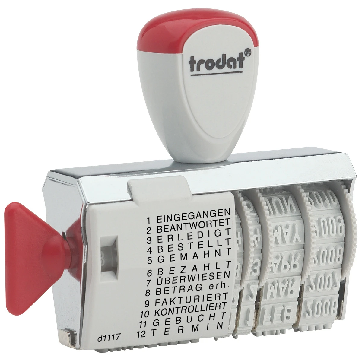 TRODAT 1117 Datum- und Wortbandstempel DE