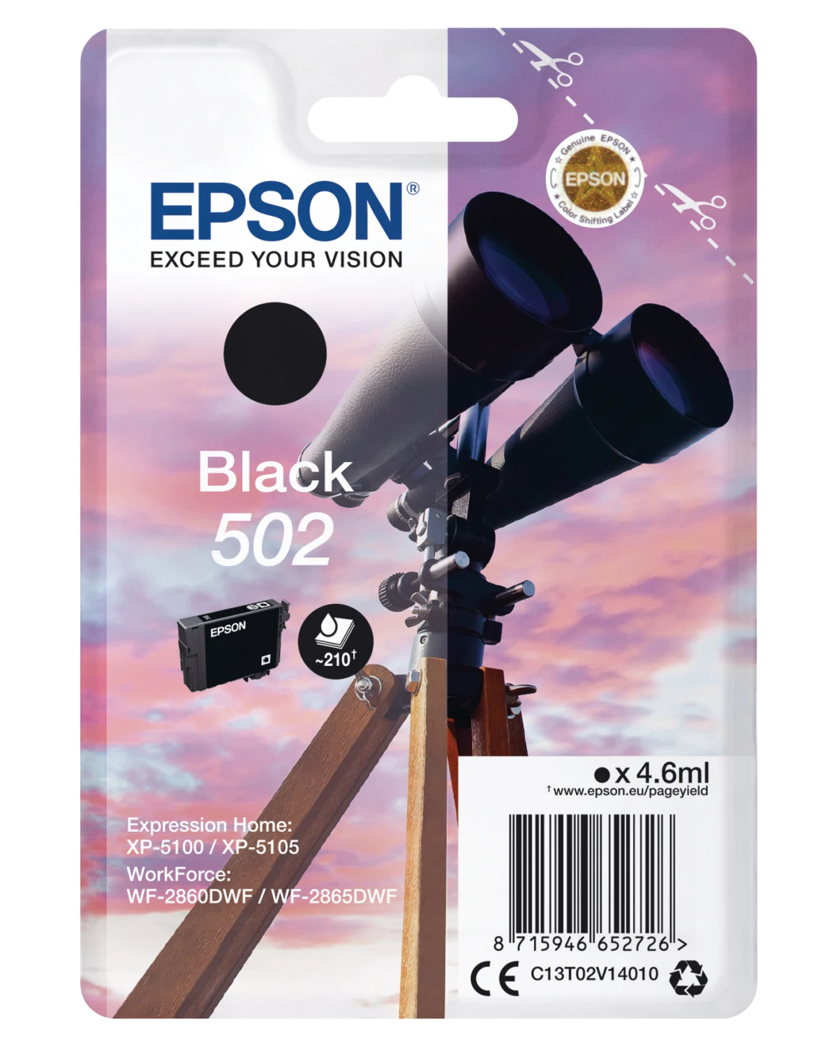 EPSON 502 Tintenpatrone schwarz