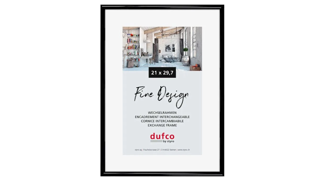DUFCO "Fine Design" Bilderrahmen Kunststoff 21 x 29.7 cm