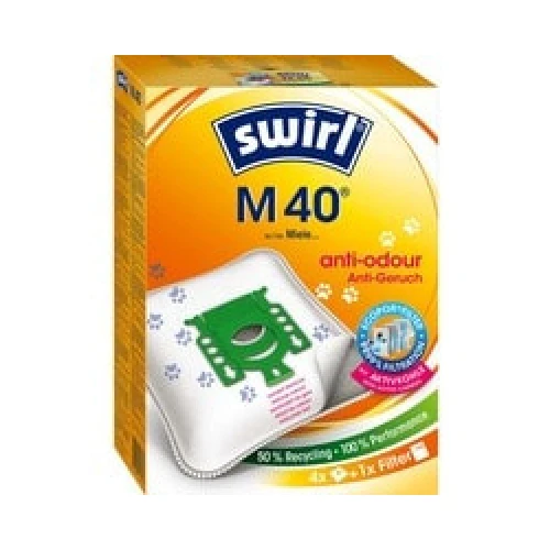 SWIRL Sac aspirateur M 40 EcoPor anti-odeur 4 pièces