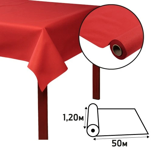 Rouleaux de nappe Airlaid, 120 cm x 50 m, non-perforé