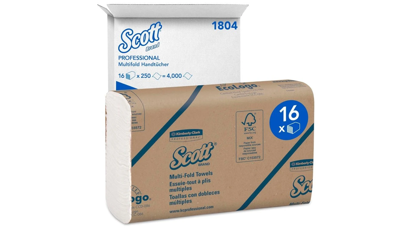 SCOTT Essuie-mains en papier Multifold pliage W, 1 couche, blanc