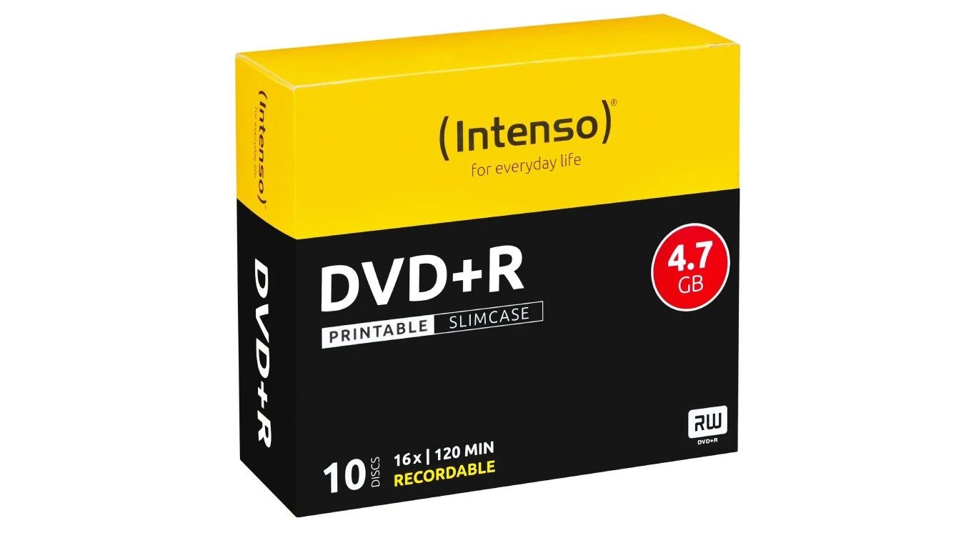 INTENSO DVD+R Slim 4.7GB - 10 pcs.
