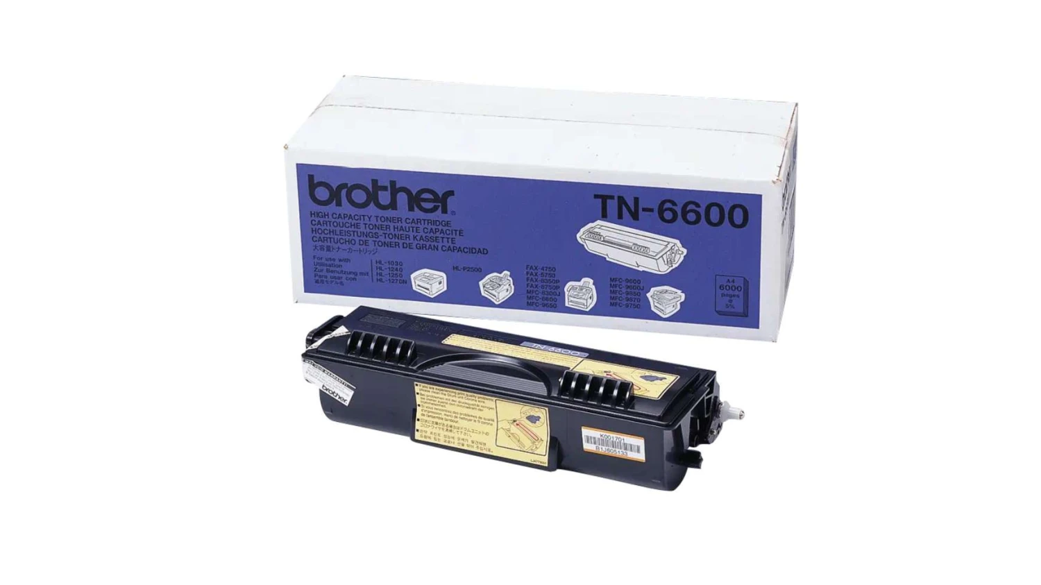 Toner Brother noir haute capacité (TN-6600)