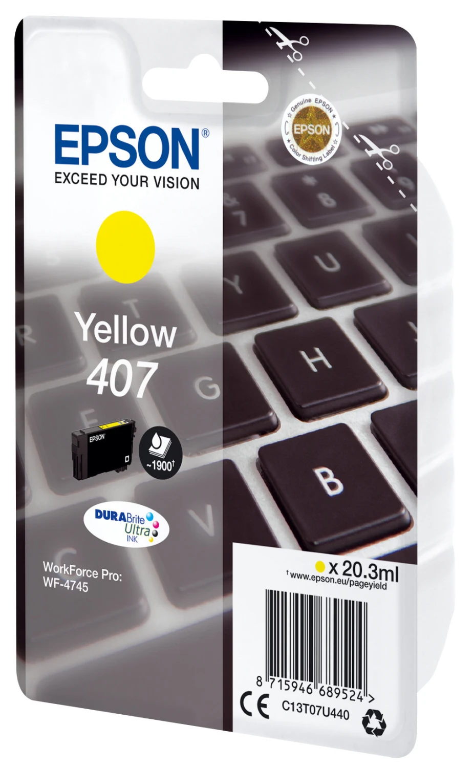 EPSON T07U440 Tintenpatrone L gelb