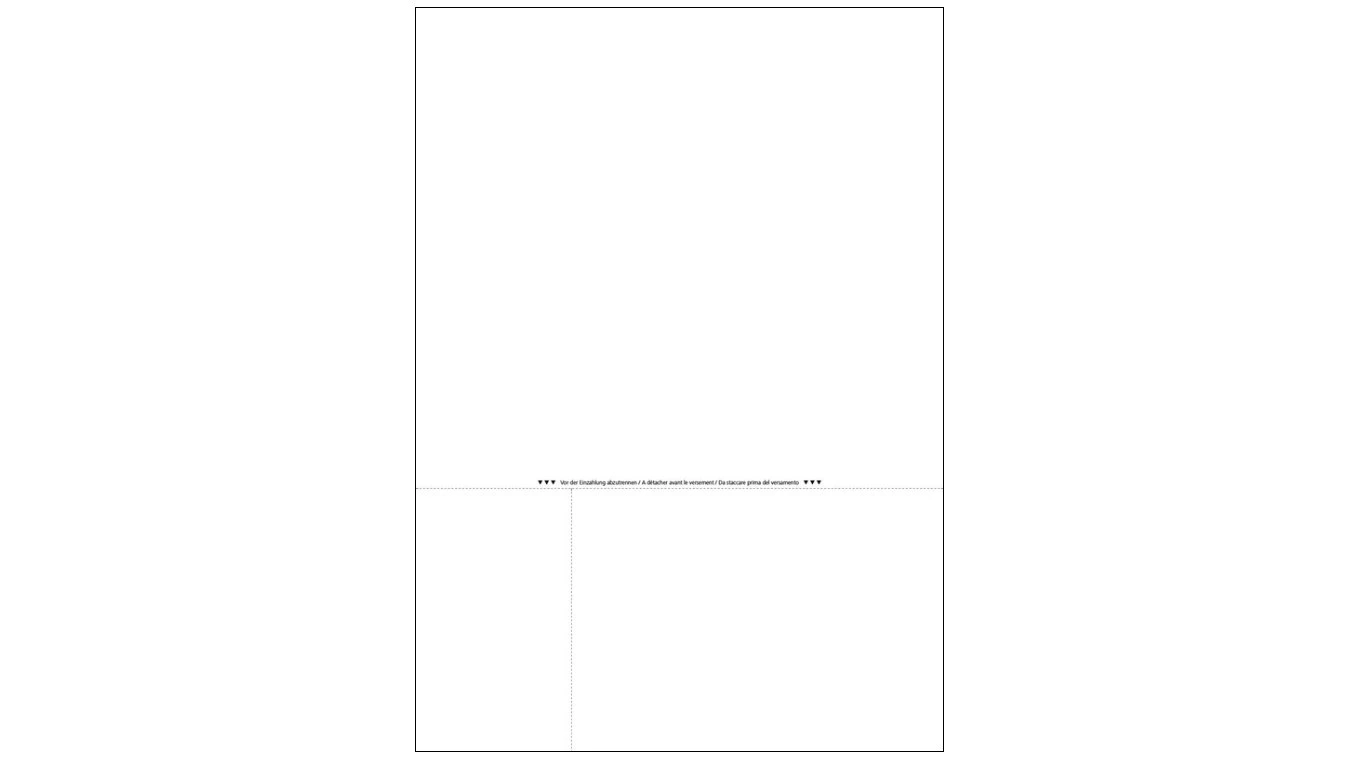 Bulletin de versement QR A4, 80 g/m2, non imprimé