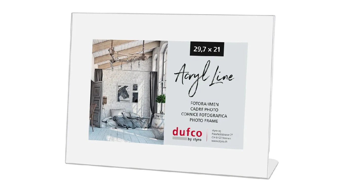 DUFCO Cadre photo "Acryl Line" en plastique 29.7 x 21 cm