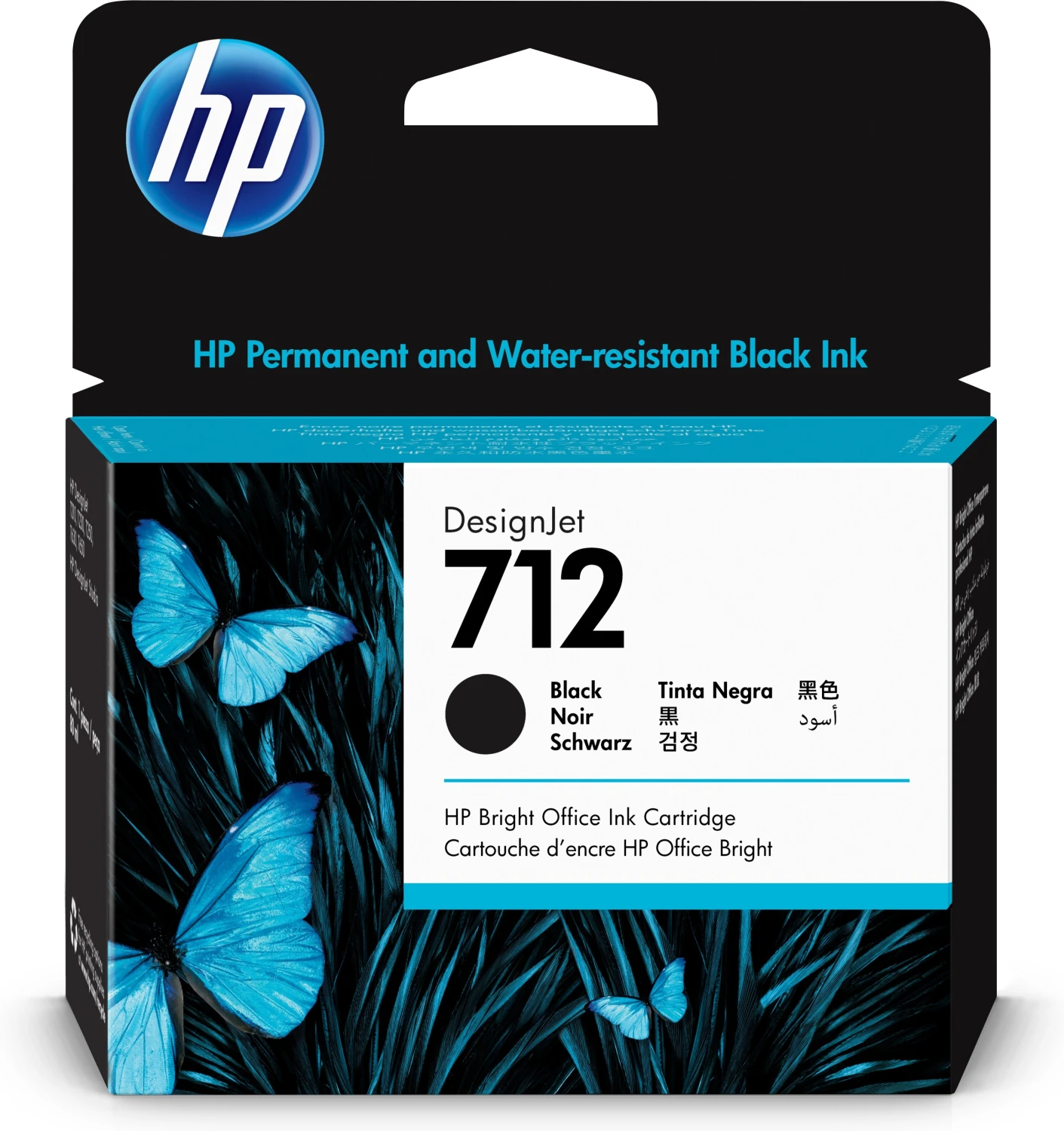 HP 712 Tintenpatrone schwarz