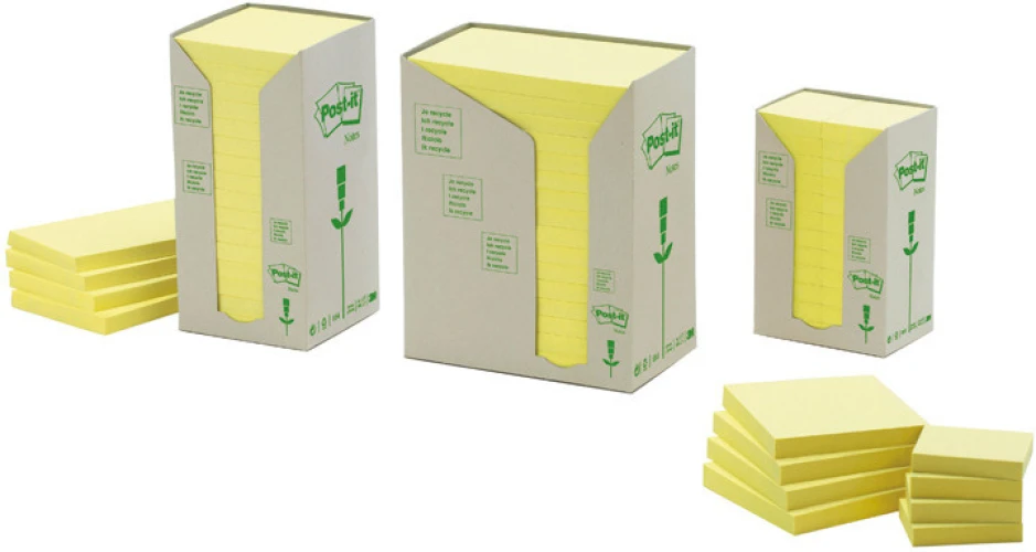 POST-IT Notes adhésives Recycling 24 x 100 feuilles