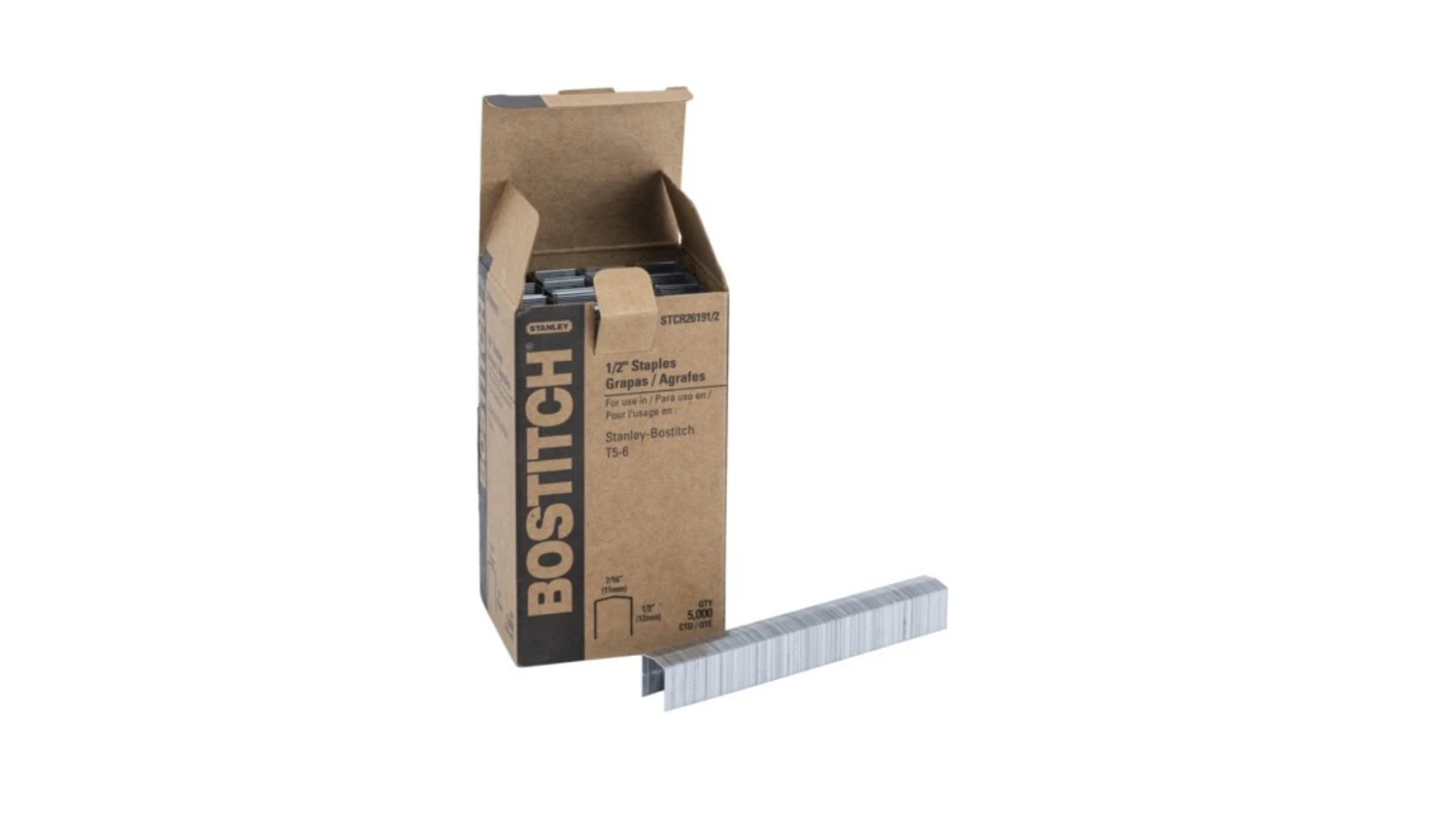BOSTITCH Agrafes 12mm - STCR2619 1/2
