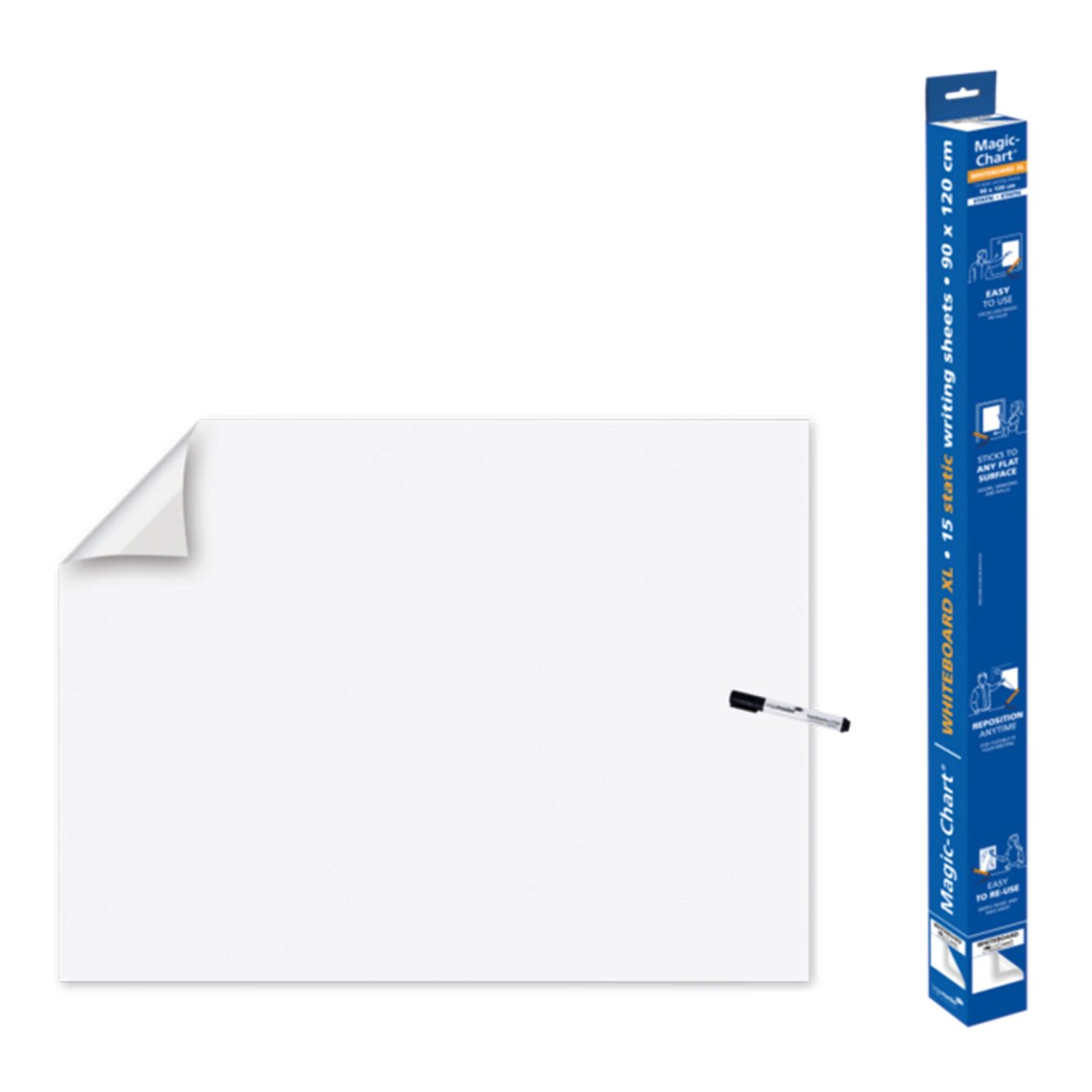 LEGAMASTER Magic-Chart Whiteboard 90 x 120 cm