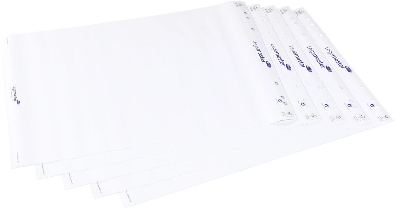 Legamaster Bloc de papier pour flipachrt vierge – lot de 5