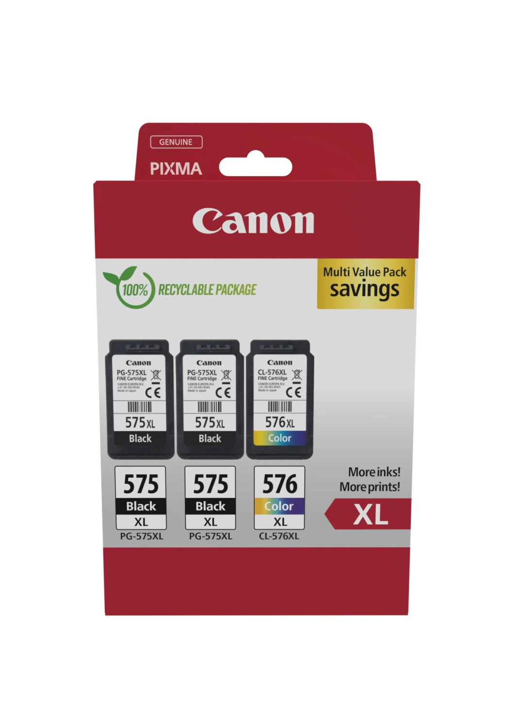 CANON Multipack Tinte XL BKCMY PG575_CL576