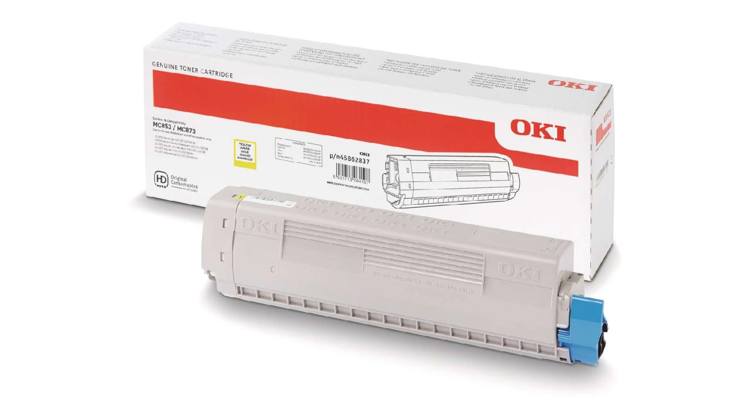 OKI 45862837 Toner gelb