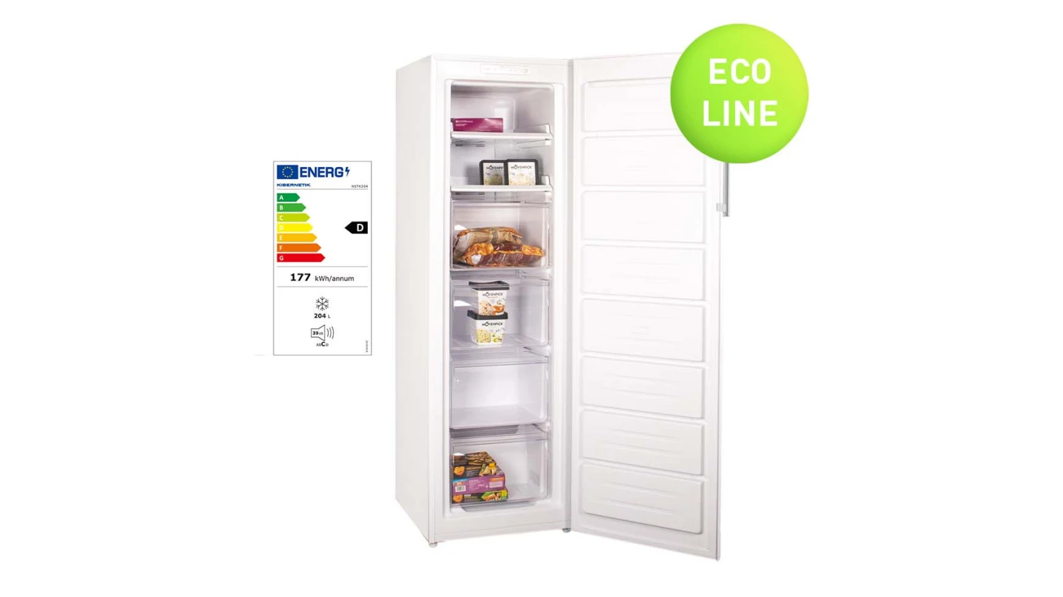 KIBERNETIK Gefrierschrank No Frost ECOTK204 - 204L