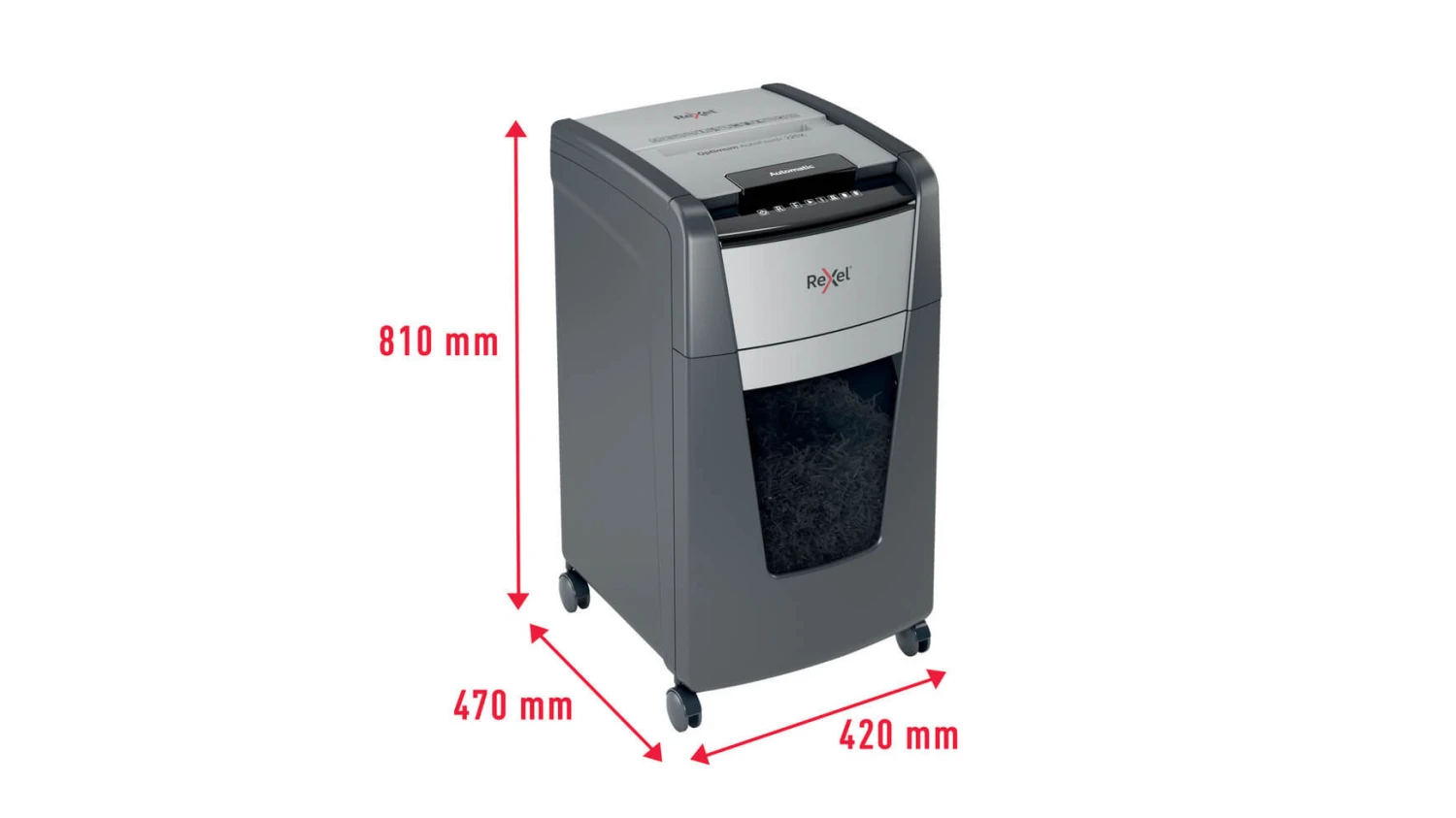 REXEL Aktenvernichter Optimum AutoFeed+ 225X 60lt