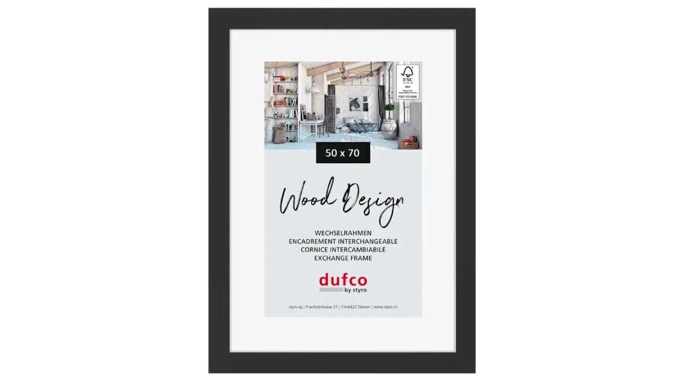 DUFCO "Toronto" Cadre photo en bois massif 50 x 70 cm