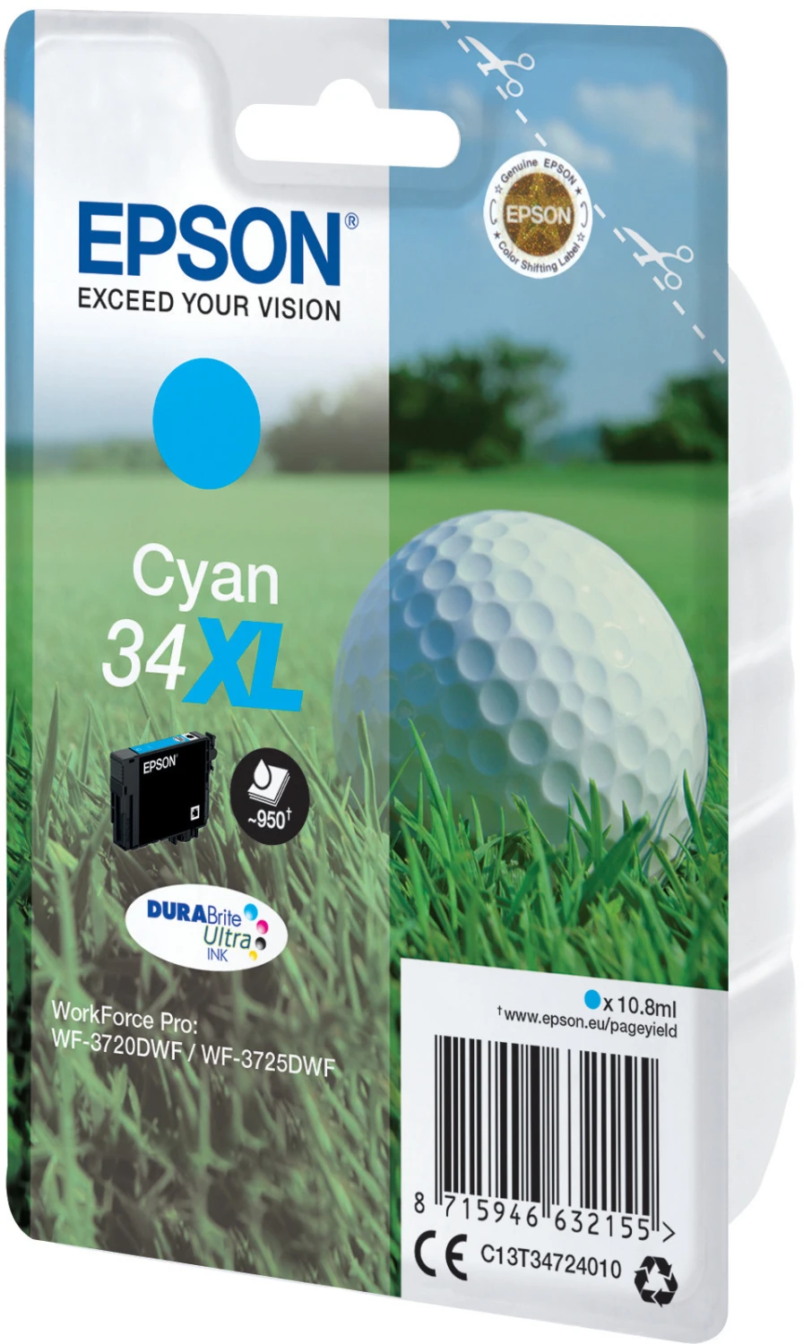 EPSON T347240 Tintenpatrone XL cyan