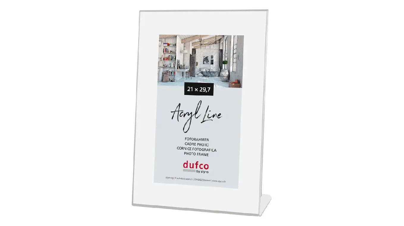 DUFCO Cadre photo "Acryl Line" en plastique 21 x 29.7 cm
