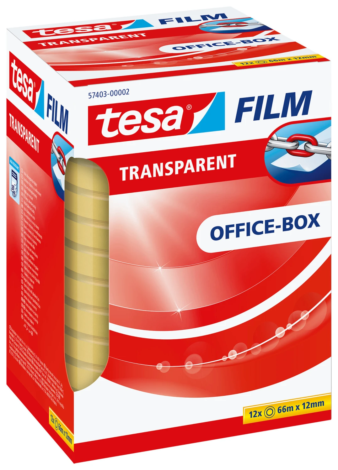 TESA Klebeband transparent Office-Box 66 m x 12 mm