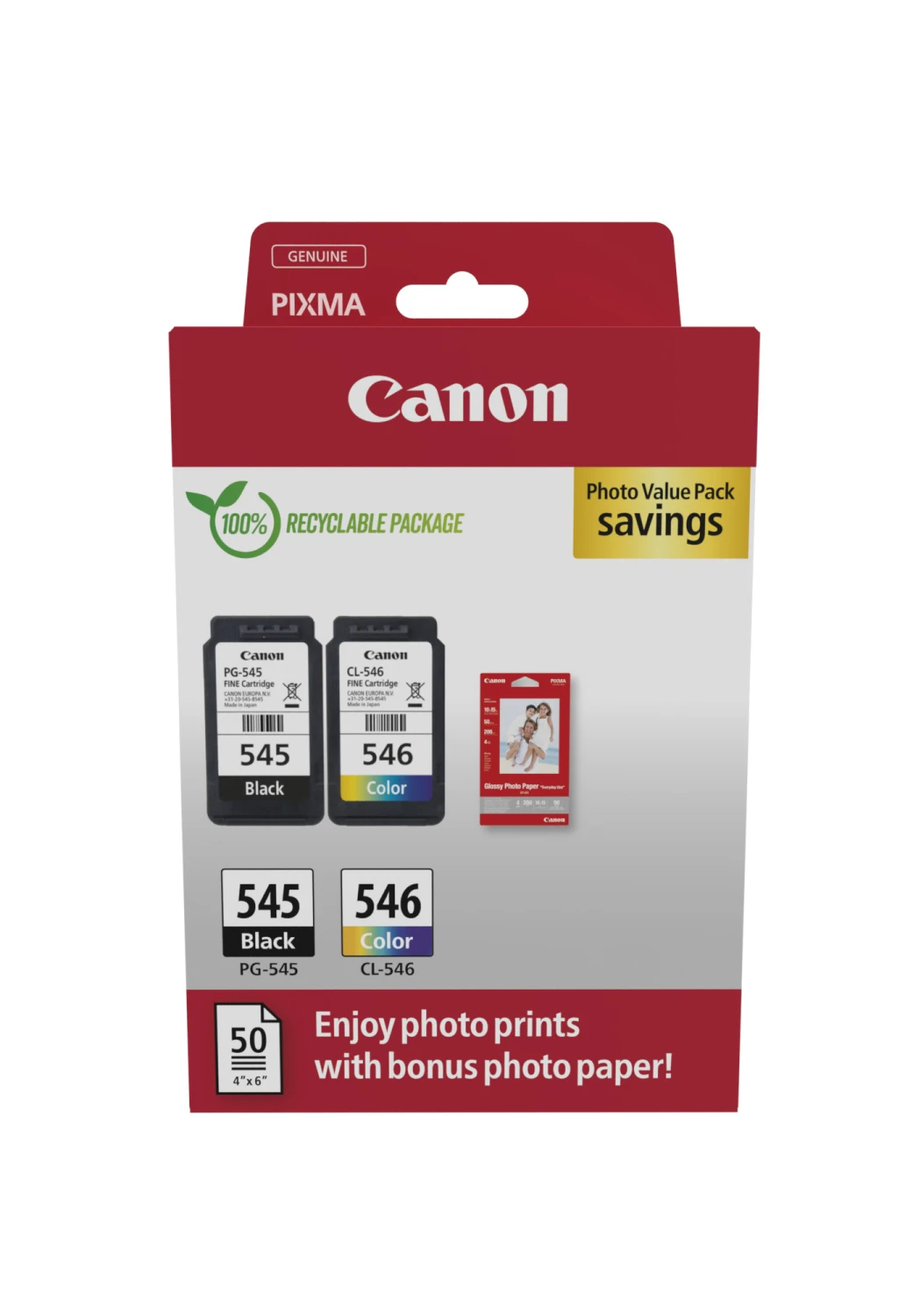 CANON 8287B008 Photo Value Pack noir/couleur