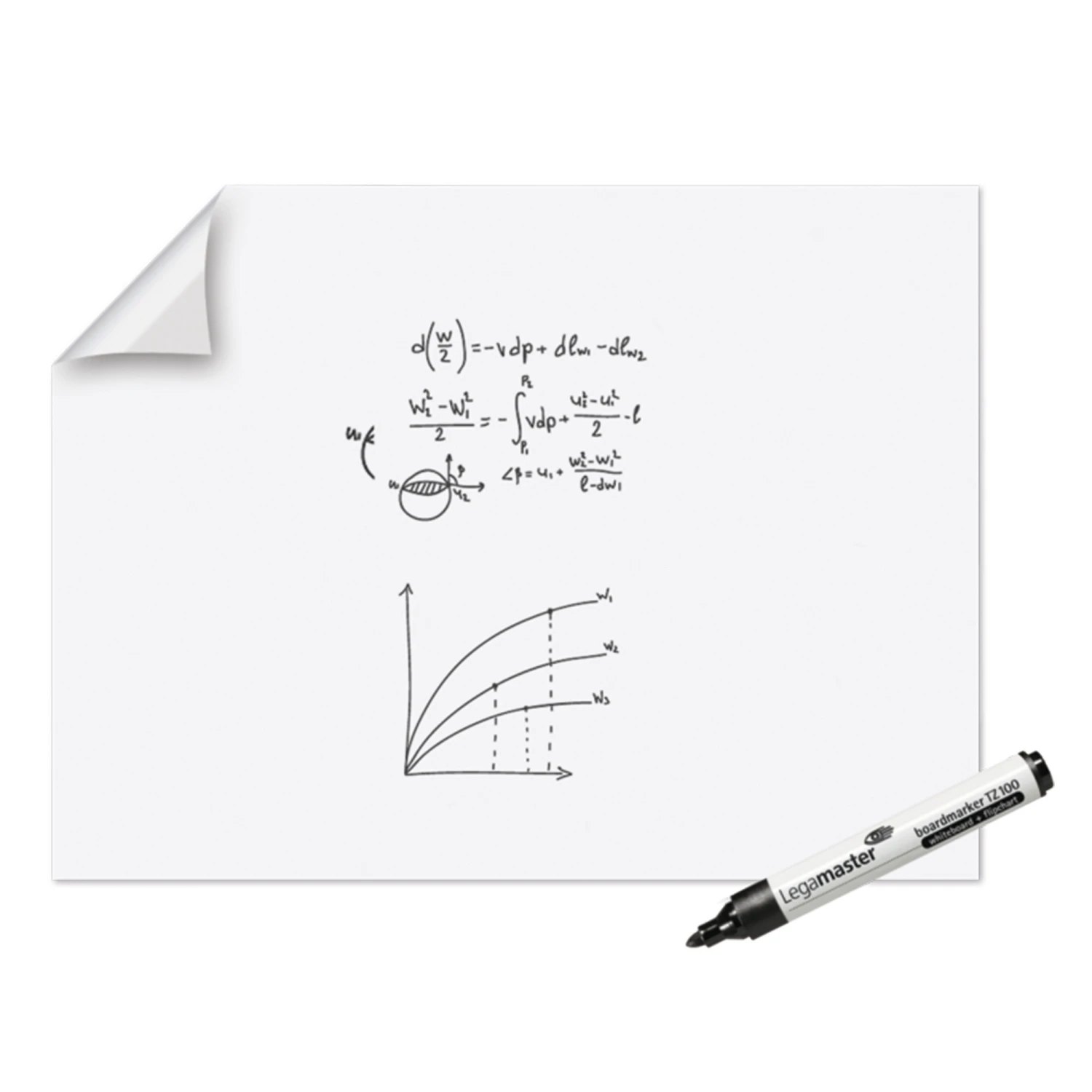 LEGAMASTER Magic-Chart Whiteboard 90 x 120 cm