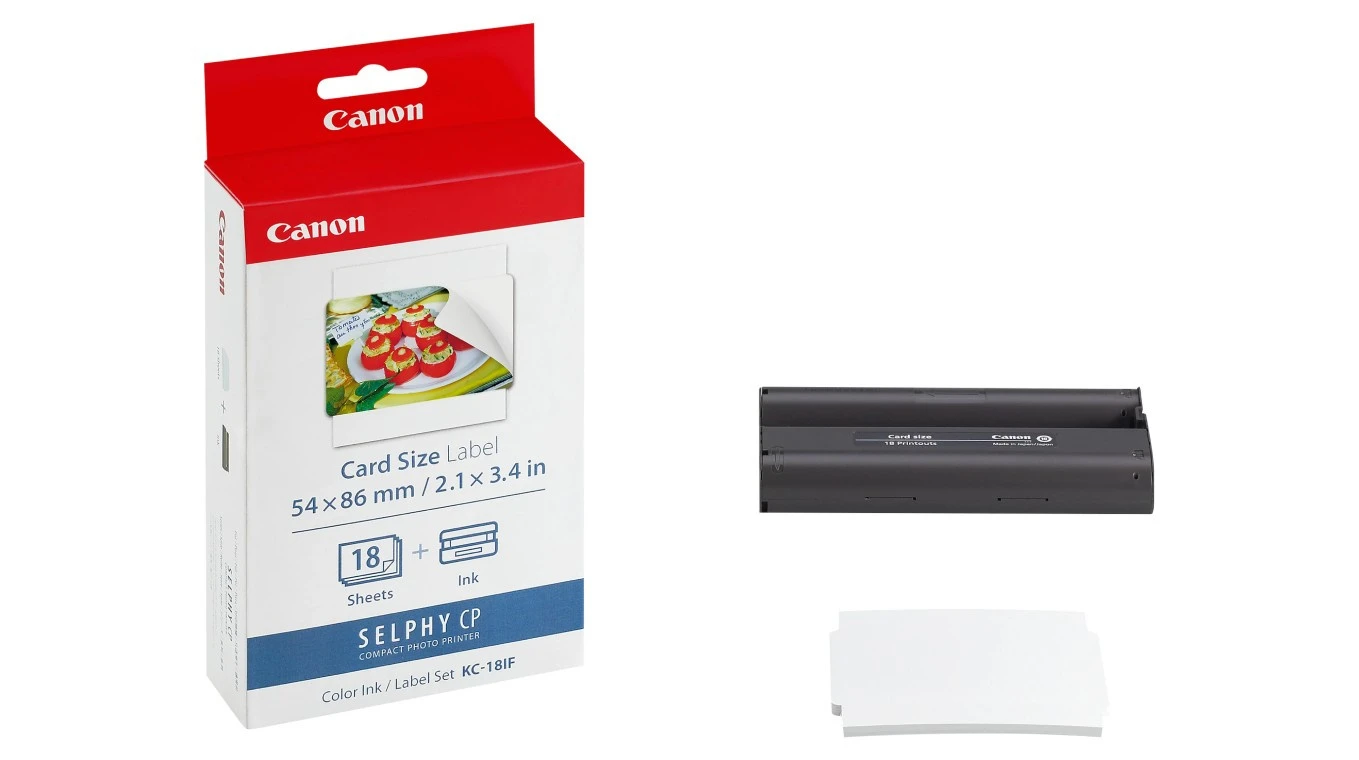 CANON KC-18IF Autocollants photo 54 x 86 mm, 18 feuilles