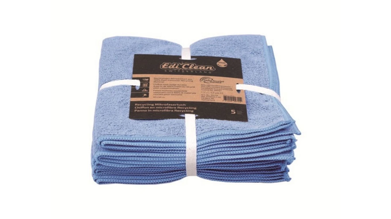 EDI CLEAN Chiffon microfibre Recyclé 5 piéces