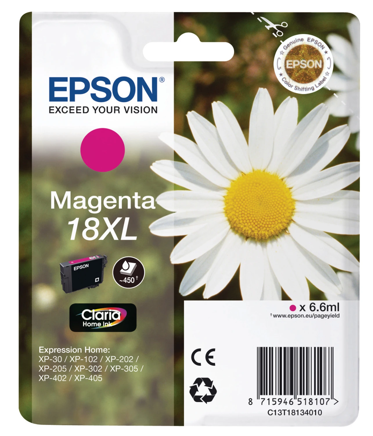 EPSON 18XL Tintenpatrone magenta