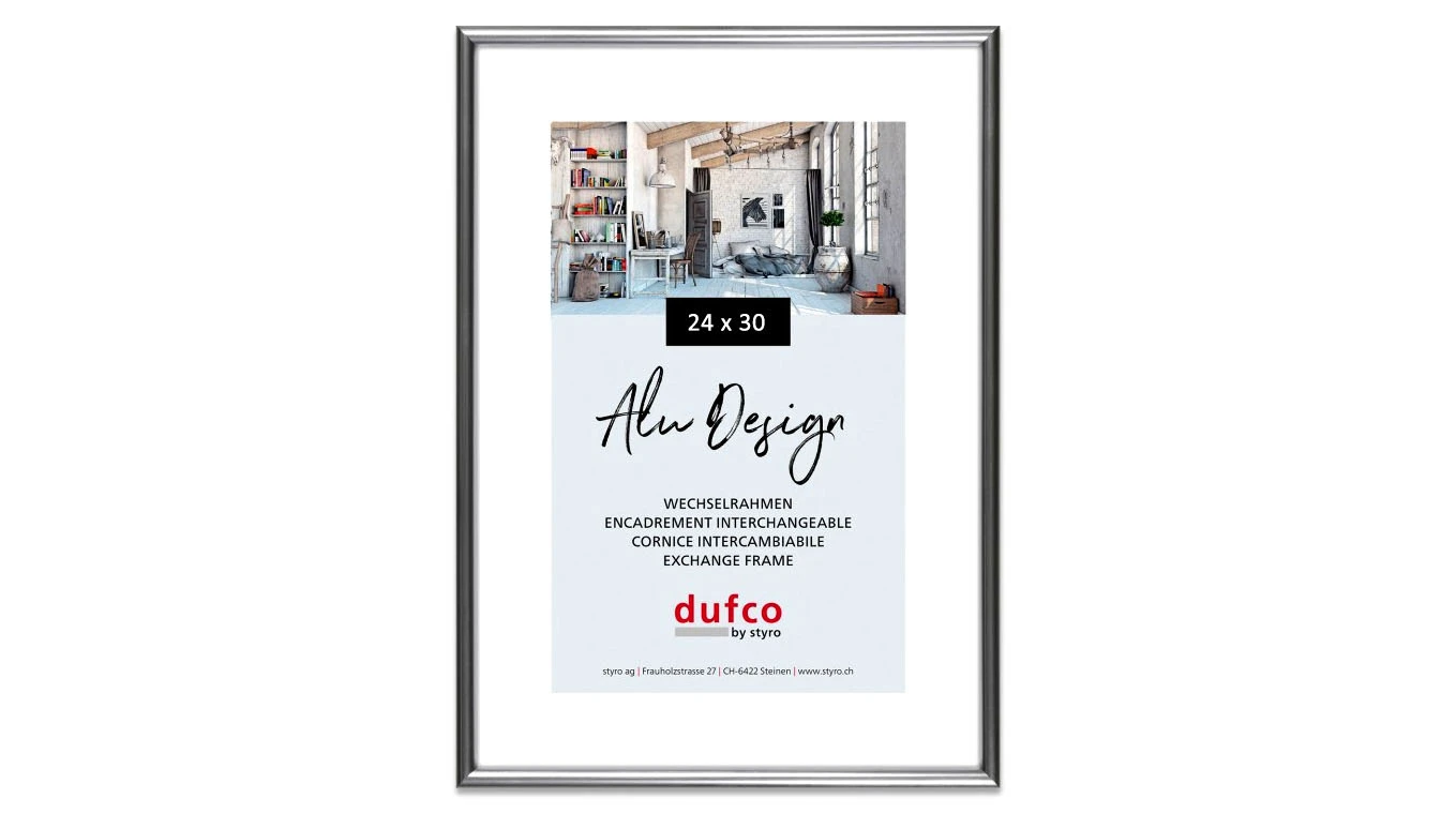 DUFCO "Alu Design" Cadre photo en aluminium 24 x 30 cm